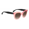 KATE SPADE Damen BELA Cat-Eye-Sonnenbrille Schwarz Acetat Grau Verlaufsglas 50mm