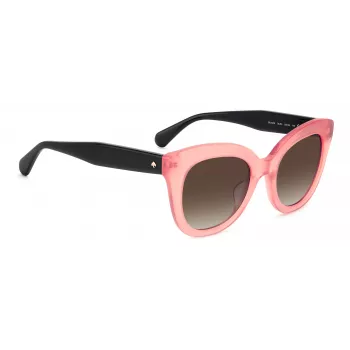 KATE SPADE Damen BELA Cat-Eye-Sonnenbrille Schwarz Acetat Grau Verlaufsglas 50mm