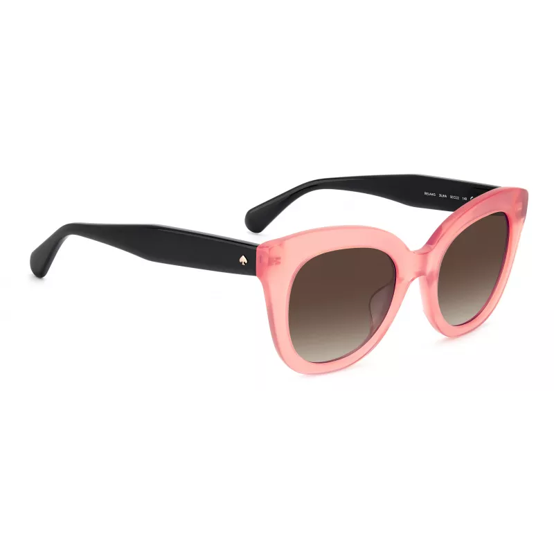 KATE SPADE Damen BELA Cat-Eye-Sonnenbrille Schwarz Acetat Grau Verlaufsglas 50mm