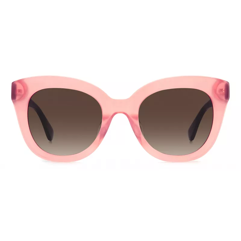 KATE SPADE Damen BELA Cat-Eye-Sonnenbrille Schwarz Acetat Grau Verlaufsglas 50mm