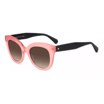KATE SPADE Damen BELA Cat-Eye-Sonnenbrille Schwarz Acetat Grau Verlaufsglas 50mm
