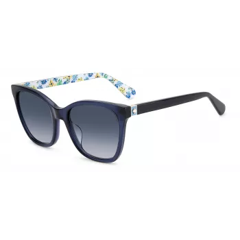 KATE SPADE Damen-Sonnenbrille Desi - Polarisiertes Acetat-Gestell - Glas 55mm - Schwarz/Grau