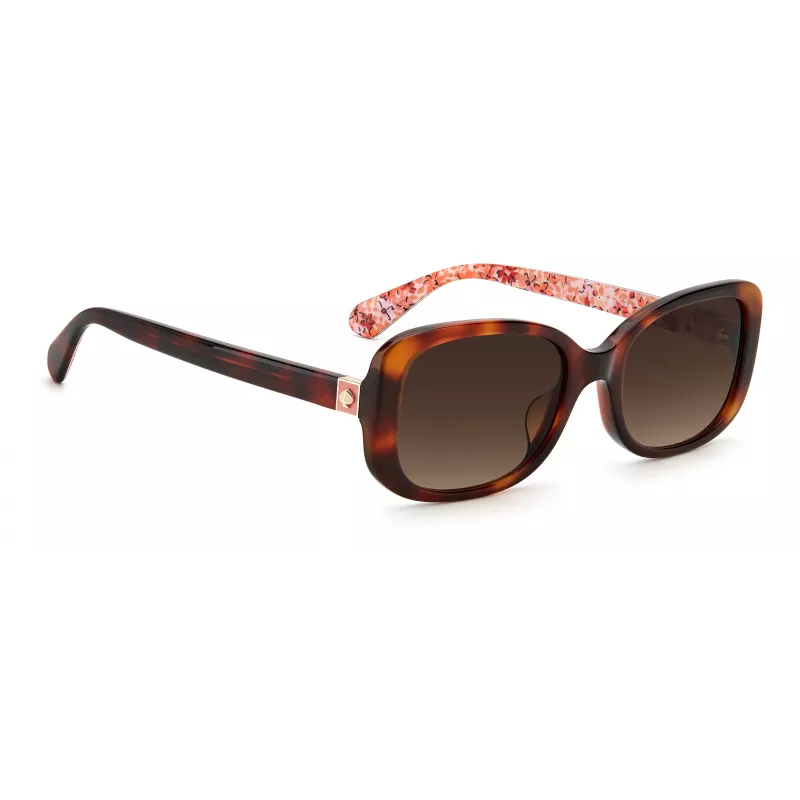KATE SPADE Damen Dionna Cat Eye Sonnenbrille - Schwarzer Acetatrahmen mit grauen Gradientengläsern - 52/17/140 mm