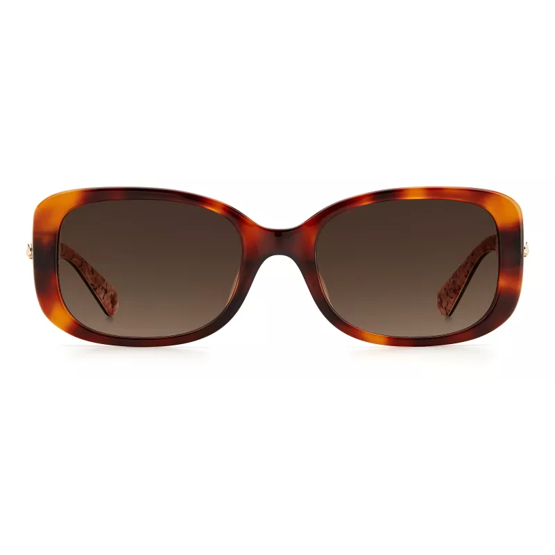 KATE SPADE Damen Dionna Cat Eye Sonnenbrille - Schwarzer Acetatrahmen mit grauen Gradientengläsern - 52/17/140 mm
