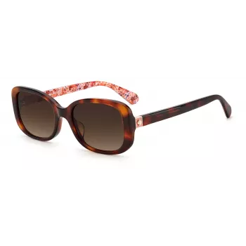 KATE SPADE Damen Dionna Cat Eye Sonnenbrille - Schwarzer Acetatrahmen mit grauen Gradientengläsern - 52/17/140 mm