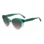 KATE SPADE Damen Elina Cat Eye Sonnenbrille - Schwarzer Rahmen, grau verlaufende Gläser 53mm