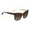 KATE SPADE Damen Harlow Sonnenbrille GS086F5 - Quadratischer Acetatrahmen 55/17/140 mm