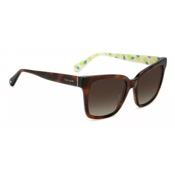 KATE SPADE Damen Harlow Sonnenbrille GS086F5 - Quadratischer Acetatrahmen 55/17/140 mm