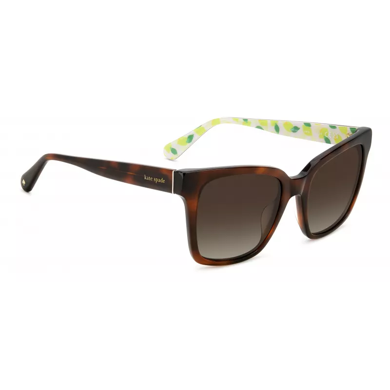 KATE SPADE Damen Harlow Sonnenbrille GS086F5 - Quadratischer Acetatrahmen 55/17/140 mm