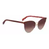 KATE SPADE Damen Izara Cat-Eye-Sonnenbrille - Schwarzer Acetatrahmen mit grauen Gradientengläsern - 57/17/140 mm