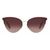 KATE SPADE Damen Izara Cat-Eye-Sonnenbrille - Schwarzer Acetatrahmen mit grauen Gradientengläsern - 57/17/140 mm