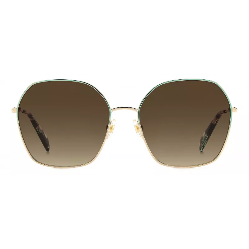 KATE SPADE Damen Sonnenbrille KENNAGSLKSF7H - Schwarzer Rahmen, grau verlaufende Gläser 57/17/140 mm