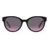 KATE SPADE Damen Nathalie GS807 Sonnenbrille - Schwarzer Acetatrahmen, grau verlaufende Gläser, 55/17/140 mm