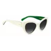 KATE SPADE Damen Paisleigh SVK6 rechteckige Sonnenbrille - Schwarzer Rahmen, grau verlaufende Gläser 55/17/140 mm