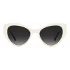 KATE SPADE Damen Paisleigh SVK6 rechteckige Sonnenbrille - Schwarzer Rahmen, grau verlaufende Gläser 55/17/140 mm