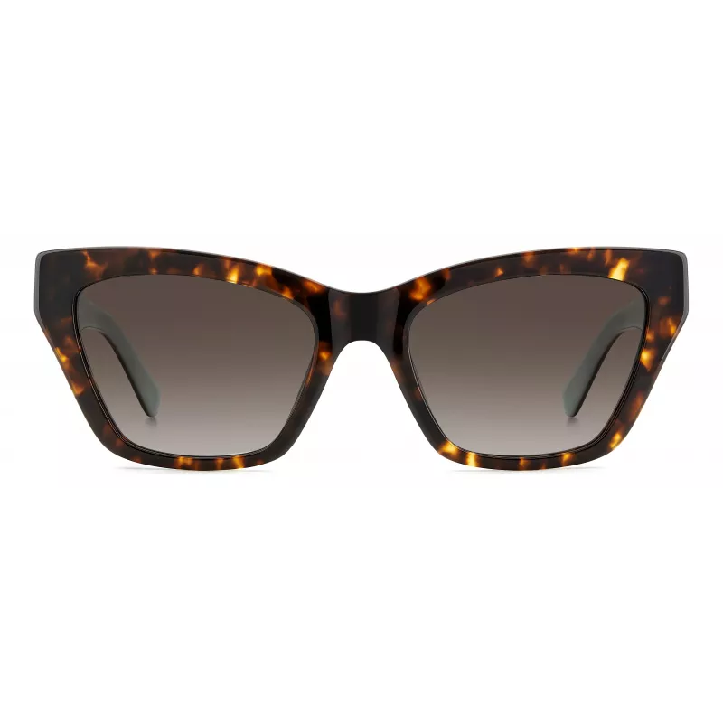 Kate Spade Damen-Sonnenbrille FAYGS086F4HA Havana Acetat Braun Verlauf 54mm