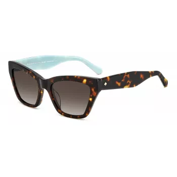 Kate Spade Damen-Sonnenbrille FAYGS086F4HA Havana Acetat Braun Verlauf 54mm