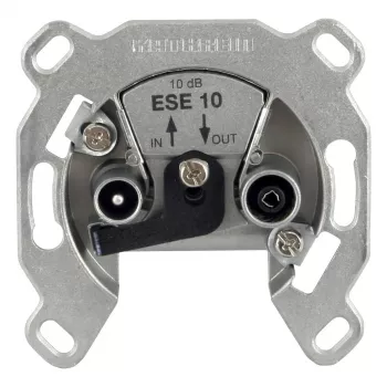 Kathrein ESE 10 Antennendose für TV/Radio, Unterputz, 75 Ohm, IEC Stecker/Buchse (274233)
