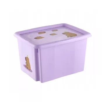 keeeper Box mit Deckel 30L Karolina „Capybara“ 45x35x27cm Soft Purple