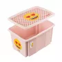 keeeper Box mit Deckel 45L Karolina „Emoji Hearts“ 55,5x40x30cm pink