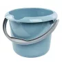 keeeper Eimer mit Ausguss 5L Mika, Nordic Blue, Ø24 x 20 cm, runder Kunststoffeimer mit Präzisionsausguss und ergonomischem Griff für Haushalt, Reinigung und Garten