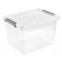 keeeper Clipbox Leonie Aufbewahrungsbox mit Clip-Deckel, 16,6 L, Transparent, 37,5 x 28,5 x 23,5 cm