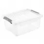 keeeper Clipbox Leonie Aufbewahrungsbox mit Deckel, 11,4 L, Transparent, Stapelbar, Lebensmittelecht, BPA-frei, Clipverschluss, 37,5 x 28,5 x 16 cm