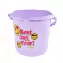 keeeper Deco Eimer 10L Ilvie Emoji Best Day Ø30x28cm Lila