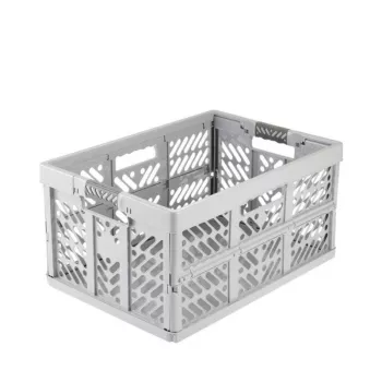 keeeper Faltbox ben 45 L Nordic Grey — Traglast bis zu 50 kg, zusammenklappbare Aufbewahrungsbox 54 x 37 x 28 cm