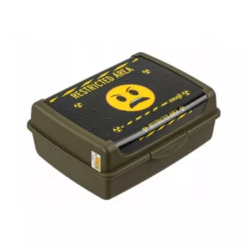 keeeper Aufbewahrungsbehälter deco-click-box midi 1L Carla Emoji Danger Olive