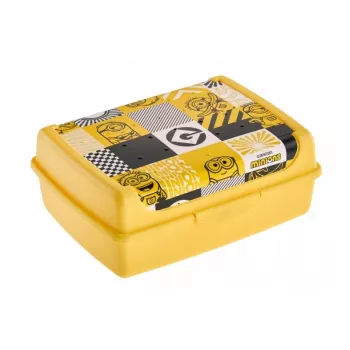 keeeper Aufbewahrungsbehälter deco-click-box midi 1L Carla Minions Mosaik 17x13x7cm Gelb
