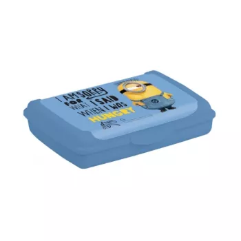 keeeper Aufbewahrungsbehälter für Lebensmittel Deco-Click-Box Mini 0,5L Carla Minions Hungry Hellblau