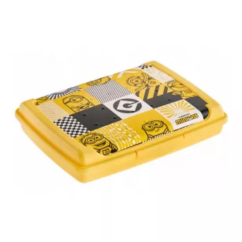 keeeper Aufbewahrungsbehälter deco-click-box mini 0,5L Carla Minions Mosaic 17x13x3,5cm Gelb