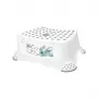 keeeper kids Tritthocker Tomek Stitch, Weiß mit Aufdruck, 40,5 x 28,5 x 14 cm, Rutschfeste Oberfläche und Gummierte Füße, Belastbarkeit 100 kg