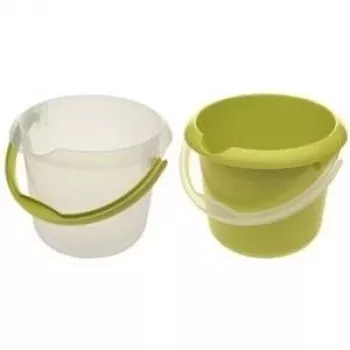 keeeper Mika Runder Reinigungseimer, 5 L, Transparent, Ergonomischer Griff, Integrierte Messskala 1170500100000