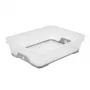 keeeper Mini-Korb A5 mit rutschfester Unterseite Jonas 26,5x20x7 cm Transparent/Grau