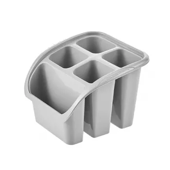 keeeper Pino Besteck-Abtropfer, Polypropylen, Nordic Grey, 16 x 16 x 12 cm
