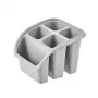 keeeper Pino Besteck-Abtropfer, Polypropylen, Nordic Grey, 16 x 16 x 12 cm