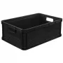 keeeper Robert 45L Graphit Transportbox, 30kg Traglast, 60x40x22cm, stapelbarer Eurobehälter mit Deckel