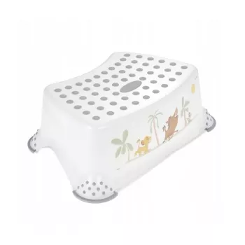 keeeper Trittbank Tomek Lion King Weiß 40,5x28,5x14cm Kinder Rutschfest 120kg