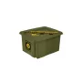 keeeper Aufbewahrungsbox mit Deckel 15L Karolina „Emoji Danger“ 38x29,5x20,5cm Olivgrün