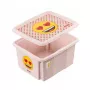 keeeper Aufbewahrungsbox mit Deckel 24L Karolina „Emoji Hearts“ 42,5x35,5x22,5 cm Pink