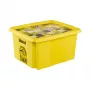 keeeper Aufbewahrungsbox mit Deckel 24L Karolina Minions Mosaik, 42,5 x 35,5 x 22,5 cm, Gelb