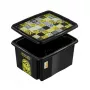 keeeper Aufbewahrungsbox mit Deckel 24L Karolina Minions Mosaic, Schwarz, 42,5 x 35,5 x 22,5 cm