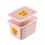 keeeper Aufbewahrungsbox mit Deckel 30L Karolina „Emoji Hearts“ 45x35x27cm Pink