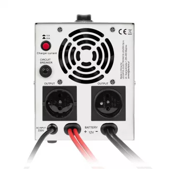 KEMOT PROsinus-1000 Notstromversorgung – Reiner Sinus-Wechselrichter mit 12V-Ladefunktion, 230V, 1000VA/700W