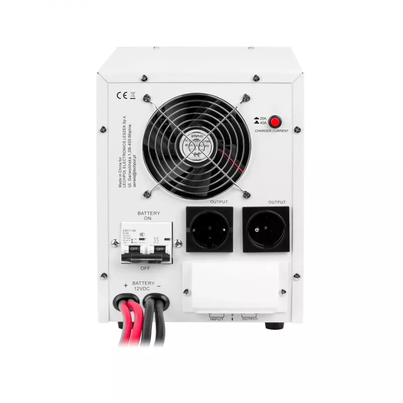 KEMOT PROsinus-2200 Reiner Sinus-Wechselrichter mit 12V Ladefunktion, 230V, 2200VA/1600W