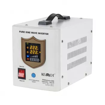KEMOT PROsinus-500 Pure Sine Wave Inverter mit UPS-Funktion 12V 230V 500VA/300W