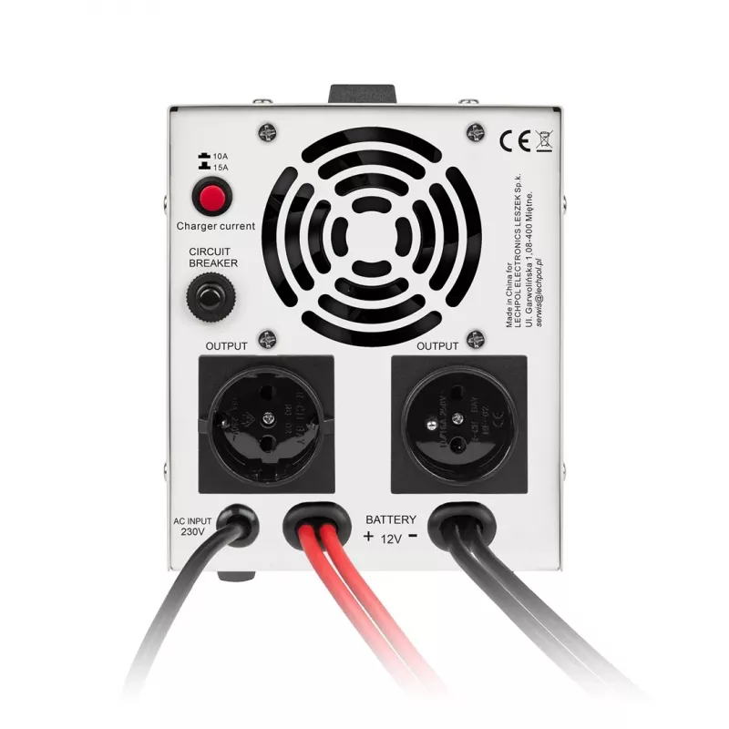 KEMOT PROsinus-800 Notstromversorgung – Reiner Sinus-Wechselrichter mit 12V-Ladefunktion, 230V, 800VA/500W