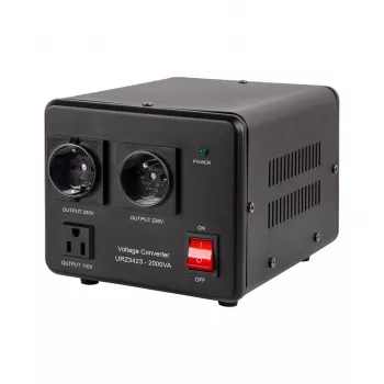 KEMOT Spannungswandler 1600 W / 2000 VA Step-Up/Down 110V-230V